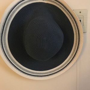 Blue Hat with Silver Trim